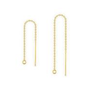 Gold-filled orecchini stringa, 14K pieno d'oro, DIY & formato differente per scelta & catena ovale, Venduto da coppia