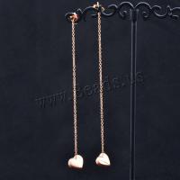 Stainless Steel Drop Earring 316L Stainless Steel Vacuum Ion Plating fashion jewelry & for woman 90mm Sold By Pair