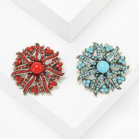 Zinc Alloy Brooches with Acrylic Flower gold color plated vintage & fashion jewelry & for woman nickel lead & cadmium free Sold By PC