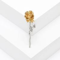 Zinc Alloy Brooches Rose plated fashion jewelry & for woman mixed colors nickel lead & cadmium free Sold By PC