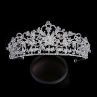 Bridal Tiaras, Tibetan Style, with Crystal, silver color plated, fashion jewelry & for woman & with rhinestone, silver color, nickel, lead & cadmium free, Inner Diameter:Approx 140mm, Length:37 cm, Sold By PC