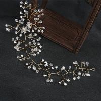 Headband Zinc Alloy with Crystal fashion jewelry & for woman & with rhinestone golden nickel lead & cadmium free Sold By PC