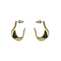 Brass Drop Earring plated for woman nickel lead & cadmium free 30mm Sold By Pair