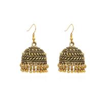 Zinc Alloy Drop Earrings plated fashion jewelry antique gold color nickel lead & cadmium free Sold By Pair
