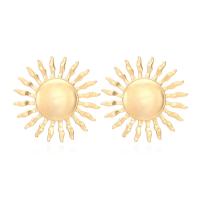 Zinc Alloy Stud Earring Sun plated fashion jewelry nickel lead & cadmium free Sold By Pair