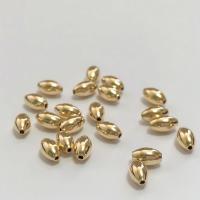Gioielli d'oro riempito, Gold-filled, olivastro, 14K pieno d'oro, DIY, 3x5mm, Foro:Appross. 0.9mm, Venduto da PC