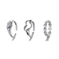 Ensemble d’anneau en alliage de zinc, Placage, bijoux de mode & styles différents pour le choix & pour femme, plus de couleurs à choisir, Vendu par fixé