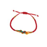 Pulseiras de fio de nylon, Corda de nylon, feito à mão, joias de moda & para mulher, multi colorido, vendido por PC