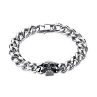Stainless Steel Jewelry Bracelet, 304 Stainless Steel, Vacuum Ion Plating, fashion jewelry & for woman, silver color, Length:21 cm, Sold By PC