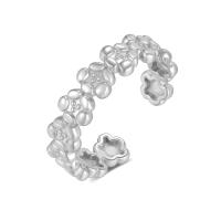Edelstahl Ringe, 316 L Edelstahl, Blume, Einstellbar & Modeschmuck & für Frau, keine, inner diameter:17~21mm, verkauft von PC