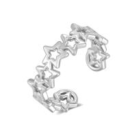 Edelstahl Ringe, 316 L Edelstahl, Stern, Einstellbar & Modeschmuck & für Frau & hohl, keine, inner diameter:17~21mm, verkauft von PC