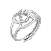 Палец кольцо из нержавеющей стали, Нержавеющая сталь 316, Сердце, Регулируемый & ювелирные изделия моды & Женский & отверстие, Много цветов для выбора, inner diameter:17~21mm, продается PC