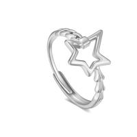 Stainless Steel Finger Ring, 316L Stainless Steel, Star, Vacuum Ion Plating, Adjustable & fashion jewelry & for woman & hollow, more colors for choice, inner diameter:17~21mm, Sold By PC