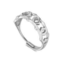 Stainless Steel Finger Ring, 316L Stainless Steel, Vacuum Ion Plating, Adjustable & fashion jewelry & for woman & hollow, more colors for choice, inner diameter:17~21mm, Sold By PC