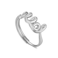 Rozsdamentes acél Finger Ring, 316L rozsdamentes acél, Állítható & divat ékszerek & a nő, több színt a választás, inner diameter:17~21mm, Által értékesített PC