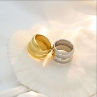 Палец кольцо из нержавеющей стали, Нержавеющая сталь 304, Другое покрытие, ювелирные изделия моды & разный размер для выбора & Женский, Много цветов для выбора, 13mm, продается PC