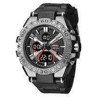 Men Wrist Watch TPU with 304 Stainless Steel & Zinc Alloy & Acrylic plated Life water resistant & japanese movement & for man & luminated 22mm Length 250 mm Sold By PC