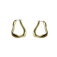 Messing Spring hoop oorbellen, gold plated, mode sieraden & voor vrouw, nikkel, lood en cadmium vrij, 35mm, Verkocht door pair