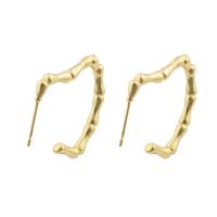 Brass Stud Earring, Heart, gold color plated, fashion jewelry & for woman, nickel, lead & cadmium free, 26x27x2mm, Sold By Pair