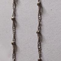 Латунь ожерелье цепь, Другое покрытие, DIY, Массовая доля свинца черный, не содержит никель, свинец, 25x1mm, продается м