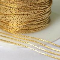 Золотые ювелирные изделия заполненные, Медно-золото, 14K позолоченный, DIY, 0.85mm, продается м