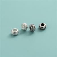 925 Sterling Silver Spacer Bead Rondelle DIY Approx 2.9mm Sold By PC