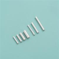 925 Sterling Silver Straight Tube, Round Tube, DIY & different size for choice, silver color, Sold By PC