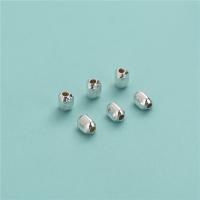925 Sterling Silver Spacer Bead Triangle DIY silver color Approx 1.1mm Sold By PC