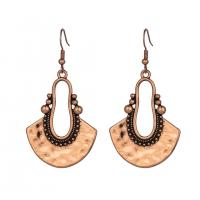 Boucles d'oreilles en alliage de zinc, Placage, bijoux de mode & pour femme, plus de couleurs à choisir, 60x32mm, Vendu par paire