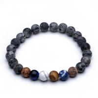 Gemstone Bracelets, Labradorite, with Gemstone, fashion jewelry & for woman, 9mm, Sold Per 19-21 cm Strand