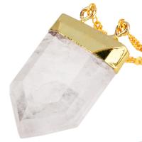 Gemstone Pendants Jewelry with Zinc Alloy polished Natural & fashion jewelry & DIY & double-hole Approx 2mm Sold By PC