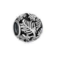 Zinc Alloy European Beads Round antique silver color plated vintage & DIY nickel lead & cadmium free 10-20mm Sold By PC