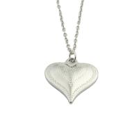 Stainless Steel Jewelry Necklace 304 Stainless Steel Heart plated fashion jewelry Length 448 mm Sold By PC
