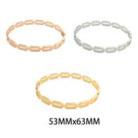 Stainless Steel Bangle, 304 Stainless Steel, plated, fashion jewelry, more colors for choice, 53x63x2mm, Length:Approx 17 cm, Sold By PC