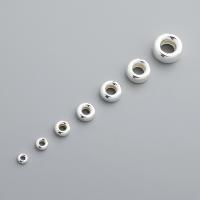 925 Sterling Silver Spacer Bead, polished, DIY & different size for choice, silver color, Sold By PC