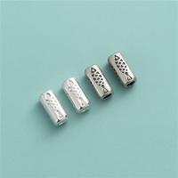 925 Sterling Silver Straight Tube, Square bugle, DIY, more colors for choice, 5x11mm, Hole:Approx 2.6mm, Sold By PC