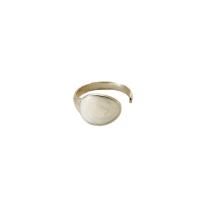 Rozsdamentes acél Finger Ring, 304 rozsdamentes acél, -val Műanyag Pearl, galvanizált, divat ékszerek & a nő, több színt a választás, Által értékesített PC
