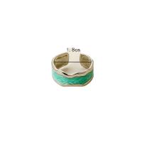 Emalje rustfrit stål fingre Ringe, 304 rustfrit stål, forgyldt, mode smykker & for kvinde, flere farver til valg, Solgt af PC