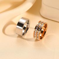 Anéis Couple dedo, Partículas de aço, banhado, unissex & tamanho diferente para a escolha & Vario tipos a sua escolha, Mais cores pare escolha, vendido por PC