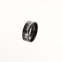 Titantium Steel Finger Ring, Titanium Steel, galvanizált, divat ékszerek & egynemű & különböző méretű a választás, Által értékesített PC