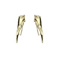 Brass Drop Earring gold color plated fashion jewelry & for woman nickel lead & cadmium free 40mm Sold By Pair