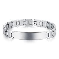Stainless Steel Bangle, 304 Stainless Steel, polished, fashion jewelry & for man, original color, 10mm, Length:21 cm, Sold By PC