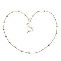 Edelstahl Schmuck Halskette, 304 Edelstahl, mit Verlängerungskettchen von 6cm, rund, Modeschmuck & für Frau, keine, 3mm, Länge:ca. 40 cm, verkauft von PC