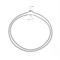 Stainless Steel Jewelry Necklace 304 Stainless Steel with 5cm extender chain fashion jewelry & for woman original color 3mm Sold By PC