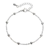 Stainless Steel Jewelry Bracelet, 304 Stainless Steel, with 4cm extender chain, Vacuum Ion Plating, fashion jewelry & for woman, more colors for choice, 3mm, Length:Approx 15.5 cm, Sold By PC