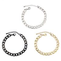 Stainless Steel Jewelry Bracelet, 304 Stainless Steel, with 3cm extender chain, Vacuum Ion Plating, fashion jewelry & Unisex, more colors for choice, 7mm, Length:Approx 16 cm, Sold By PC