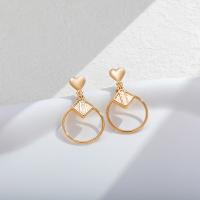 Zinc Alloy Stud Earring 18K gold plated fashion jewelry & for woman nickel lead & cadmium free Sold By Pair