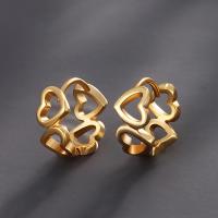 Zinc Alloy Drop Earrings Heart 24K gold plated fashion jewelry & for woman nickel lead & cadmium free Sold By Pair
