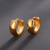 Zinklegierung Ohrringe, 24 K vergoldet, Modeschmuck & für Frau, frei von Nickel, Blei & Kadmium, 5.2x14.1mm, verkauft von Paar