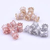 Brass Spacer Beads, high quality plated, DIY & micro pave cubic zirconia, more colors for choice, nickel, lead & cadmium free, 8x10mm, Sold By PC